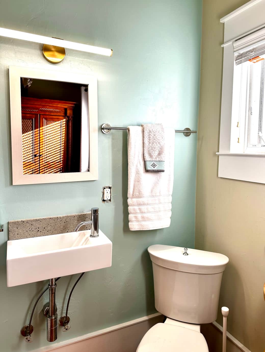 Full Bath with Shower Attached to Bedroom.