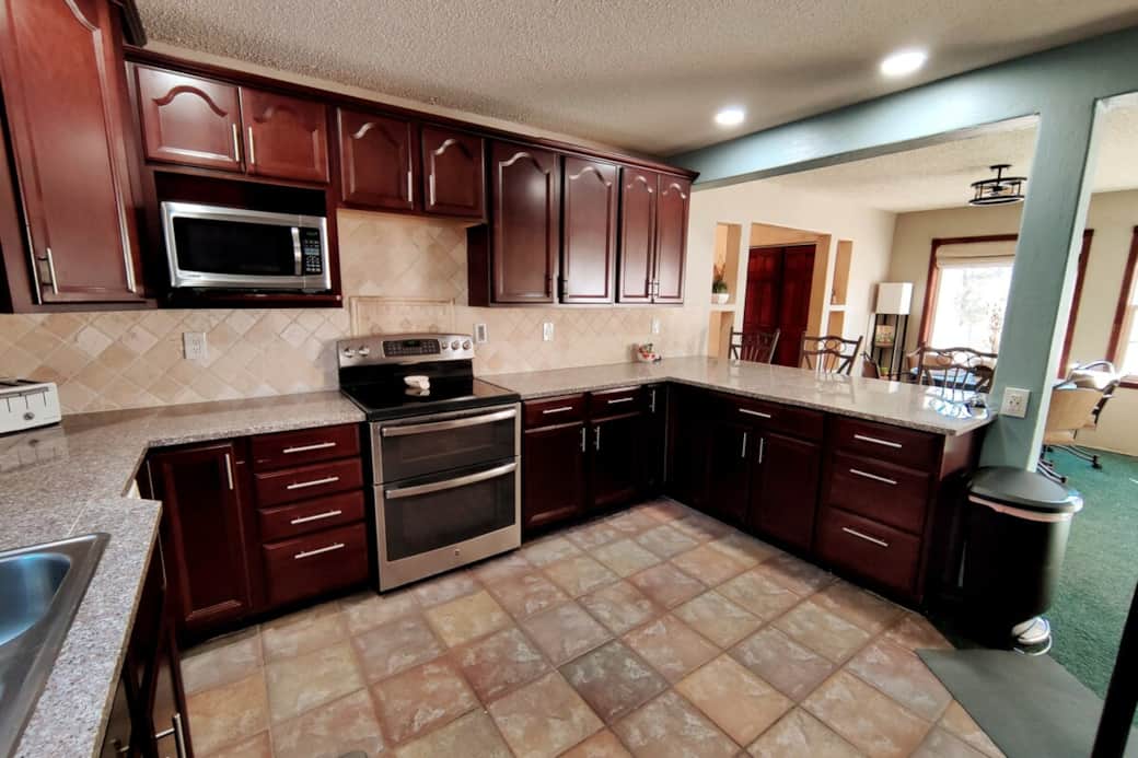 Cook a mouthwatering home-cooked meal in the complete kitchen fully stocked w/ double oven, refrigerator, microwave, dishwasher, toaster, crock pot, 12-cup food processor, 40-oz blender, & all the pots and pans you need to be your own vacation chef