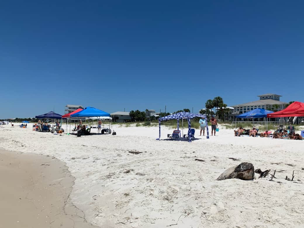 the most crowded our beach was during holiday weekend 2022