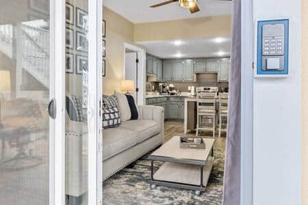 Private driveway and step-free entrance.