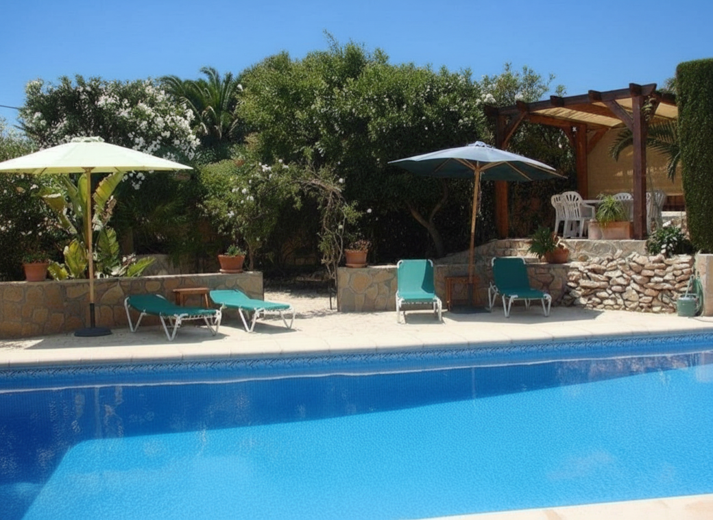 BBQ Area Across Pool