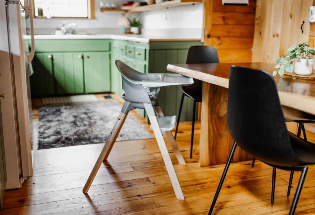 Prepared for little ones with Stokke high chair, booster seat, pack n play & Honest baby shampoo.