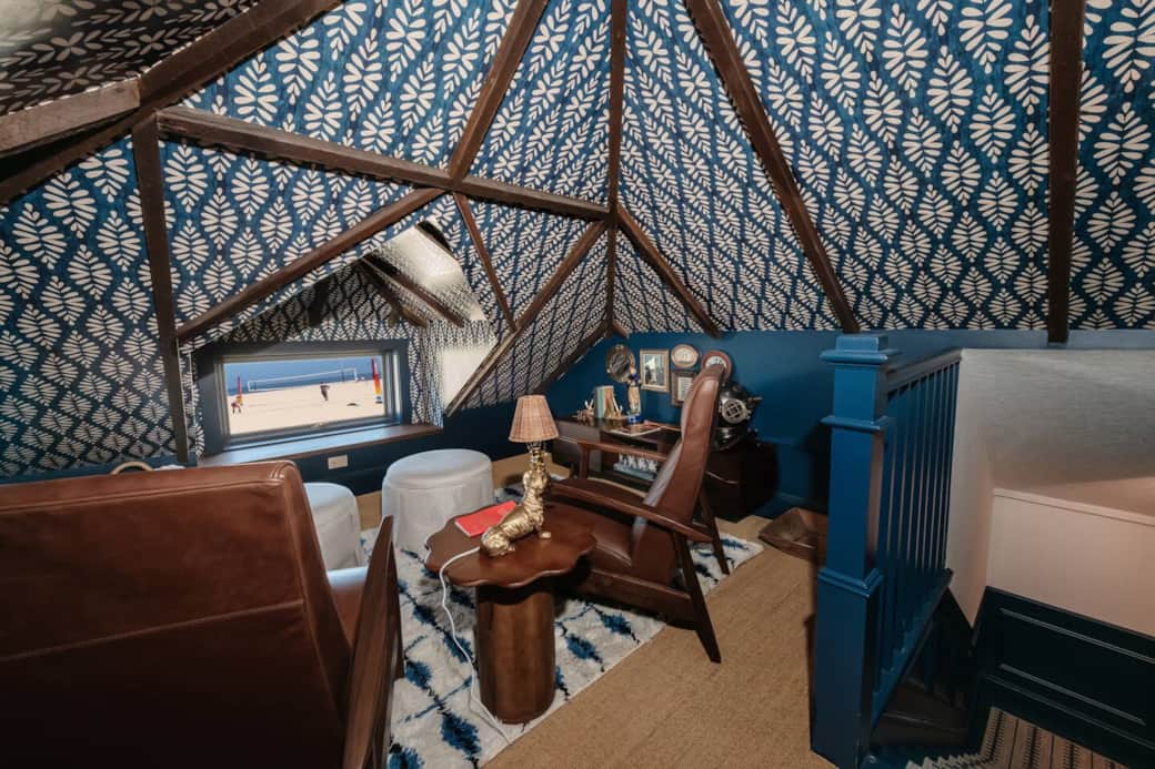 The Captain's Quarters provides a secret, quiet hideaway to enjoy a book or the intimate view.