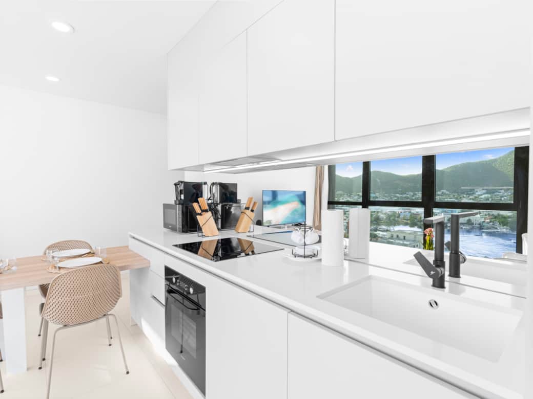 Kitchen Area + Living Space