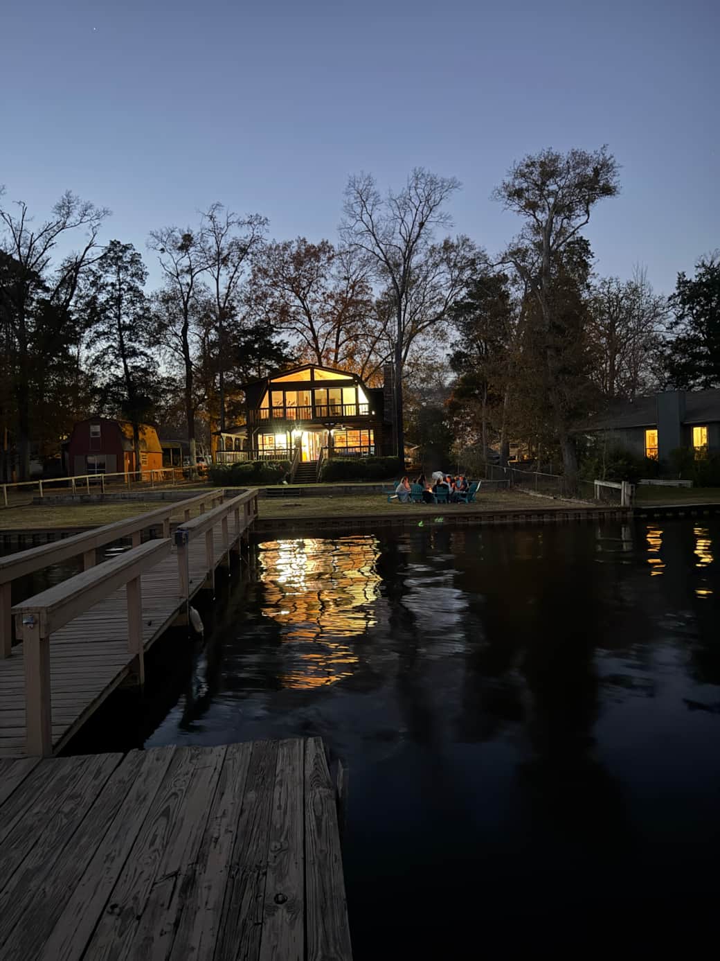 Nighttime smores at Callender Blue