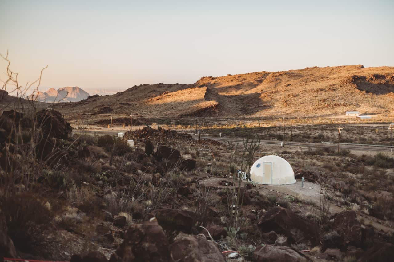 Space Pod 005 – dome glamping near Big Bend, Terlingua TX