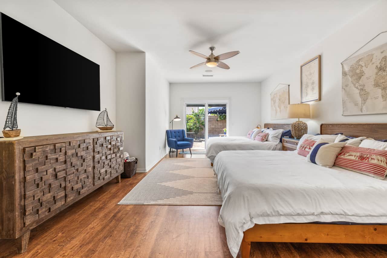 Primary Suite, TV in every bedroom