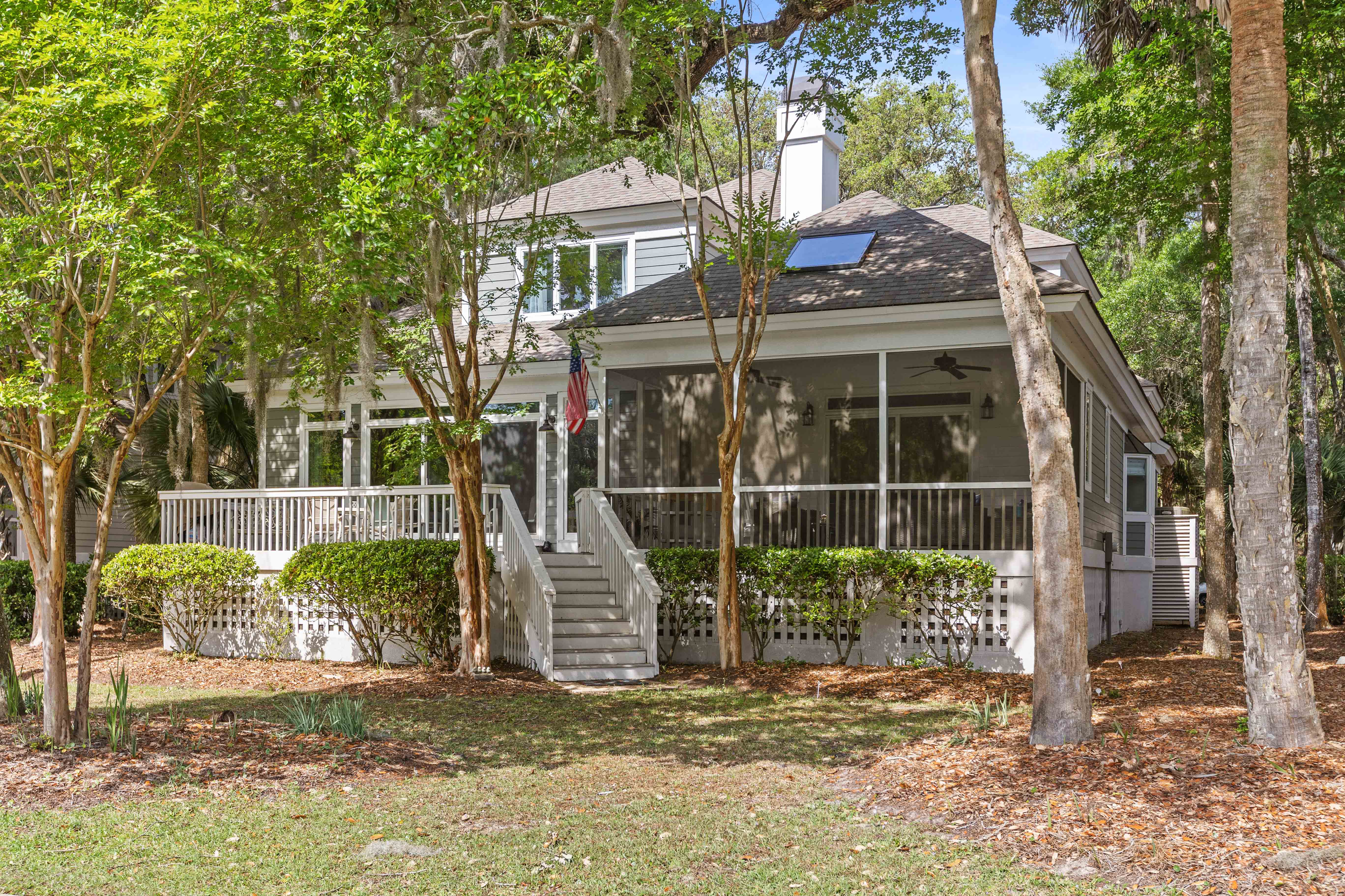 Our home seen from the golf course