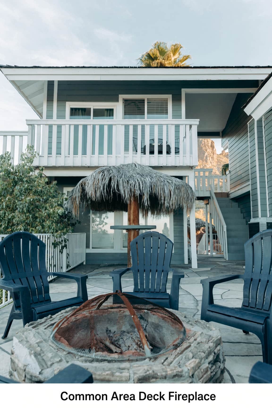 Common Area Deck Fireplace
