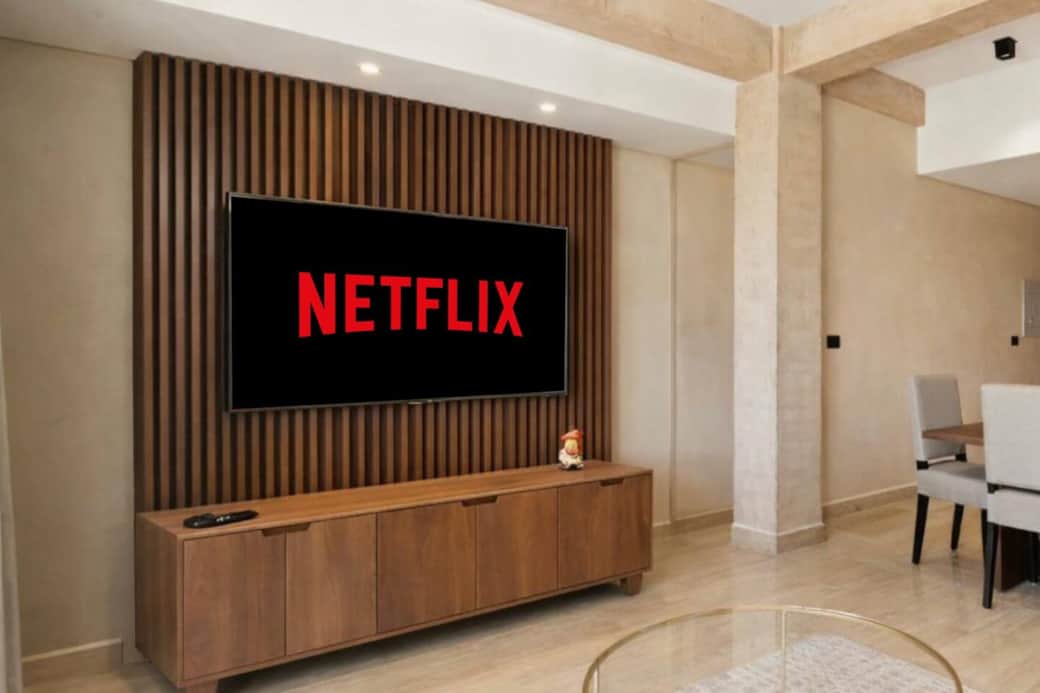 Also, the spacious living room features a 55" smart TV, perfect for streaming your favorite shows and movies on platforms like Netflix and enjoying a relaxing night in.