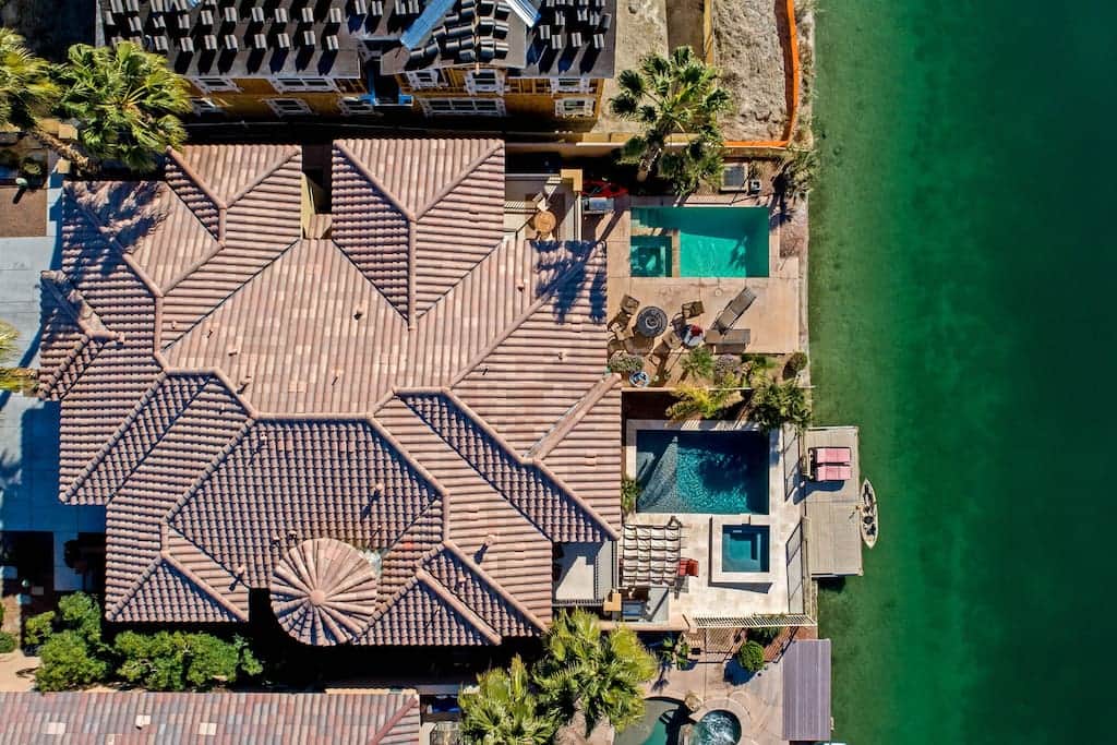 overhead view