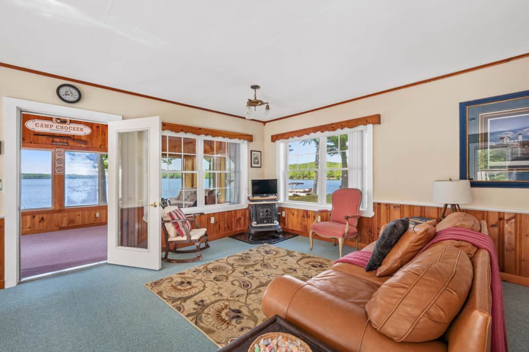 Living Room with Lake Views Living Room with Lake Views