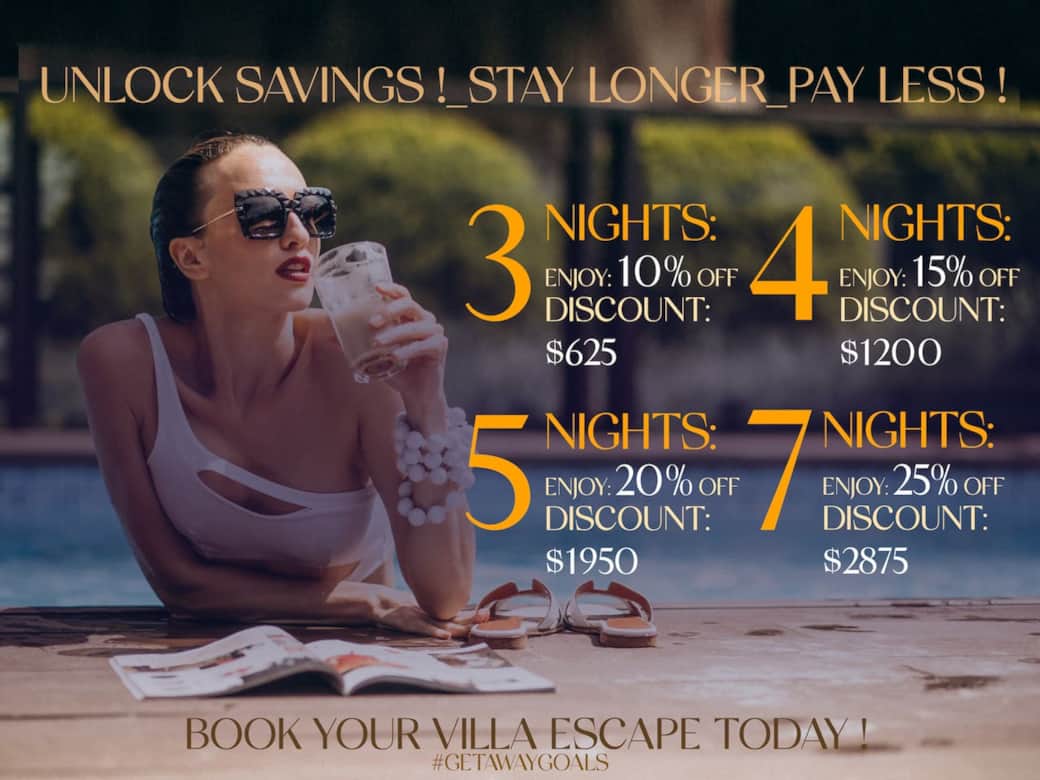Unlock Savings.  Stay longer Pay less