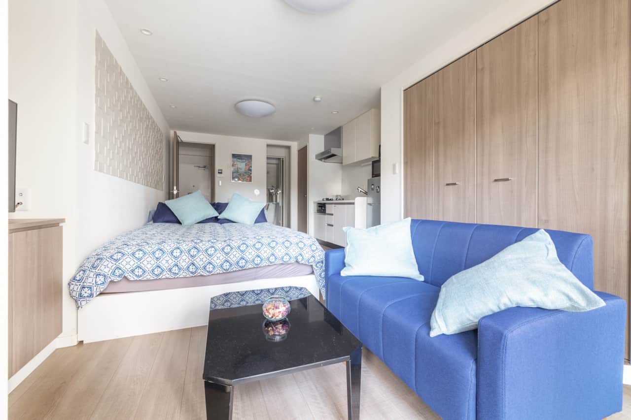 Rest easy in a serene space with modern decor and all home comforts