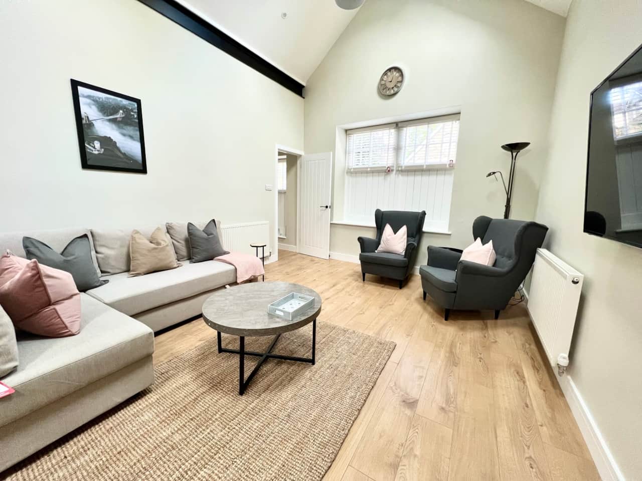 Living Room with Double Sofa Bed