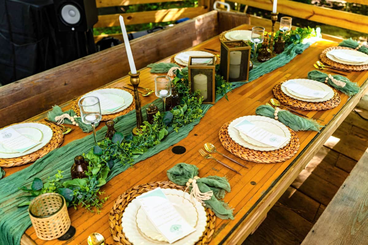 Intimate wedding ceremony