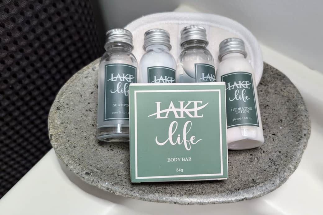 Each of the bathrooms has helpful amenities, just in case you forgot something!