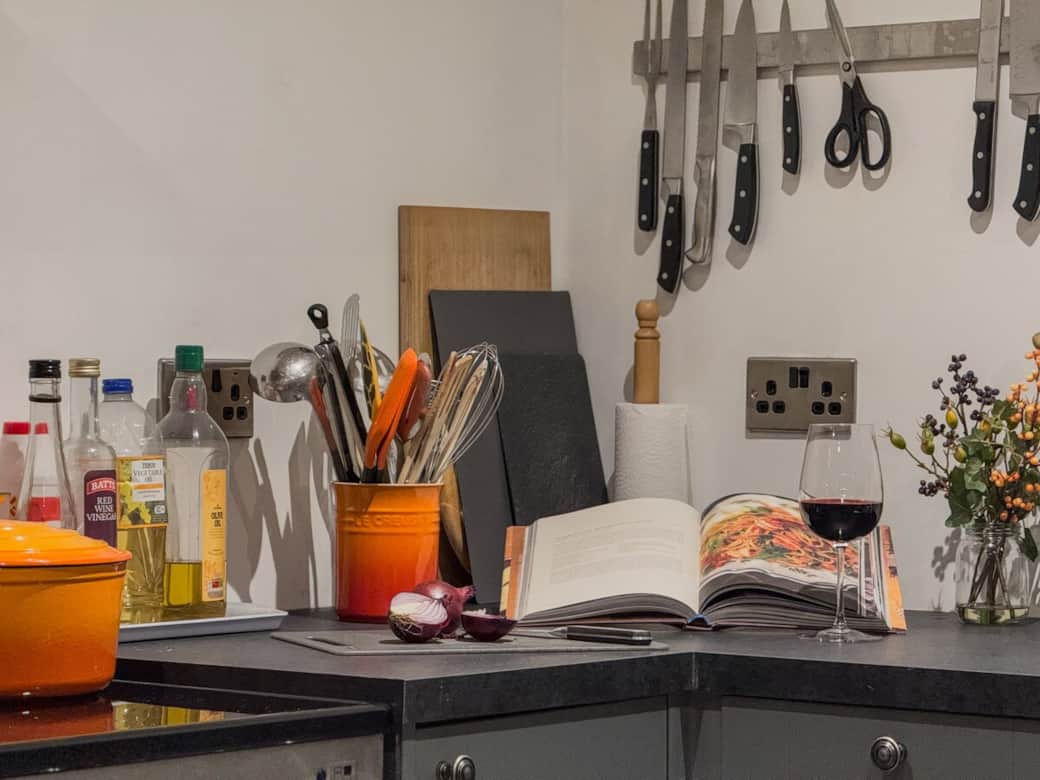 Kitchen essentials are important to your stay and us. Guests have loved all the quality equipment including sharp knives. Kitchen essentials are important to your stay and us. Guests have loved all the quality equipment including sharp knives.