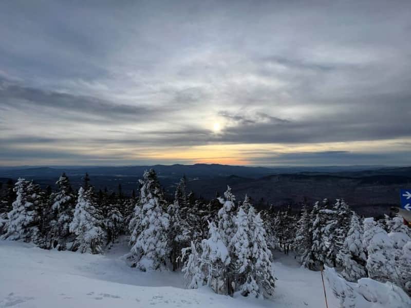Early winter First Chair views from Ridgeline