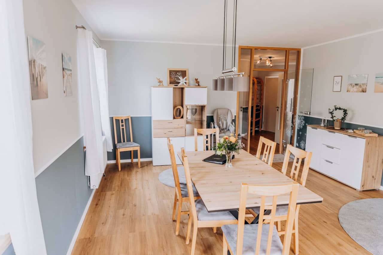 Essbereich im Wohnzimmer