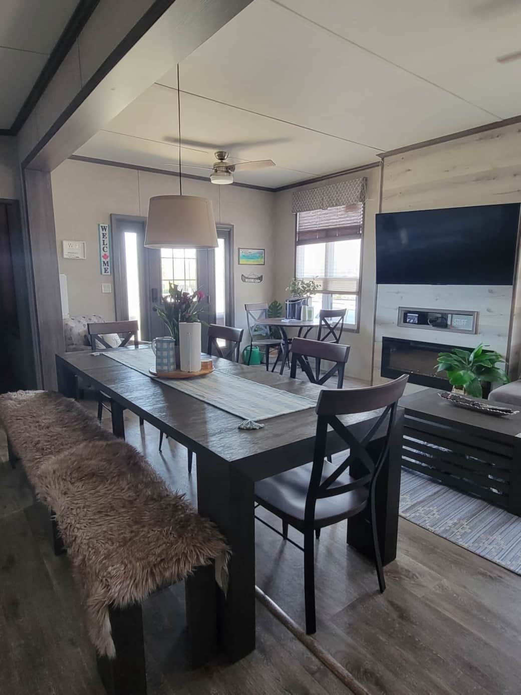 Dining and kitchen