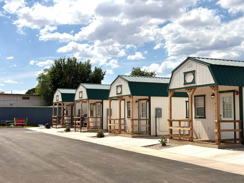 All 4 of the tiny oasis cabins