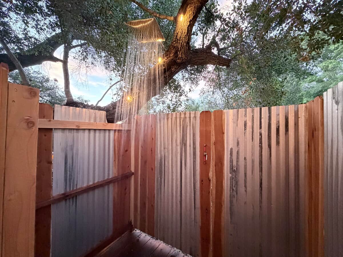 Outdoor shower cool water only 