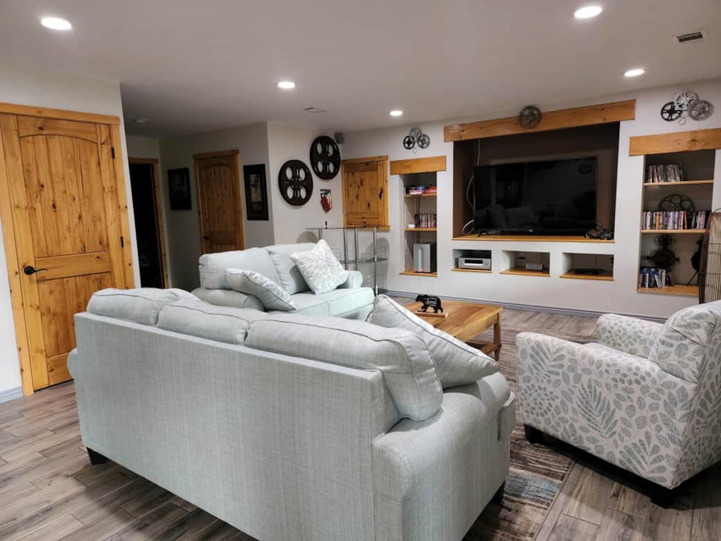 Bottom Floor den/TV room