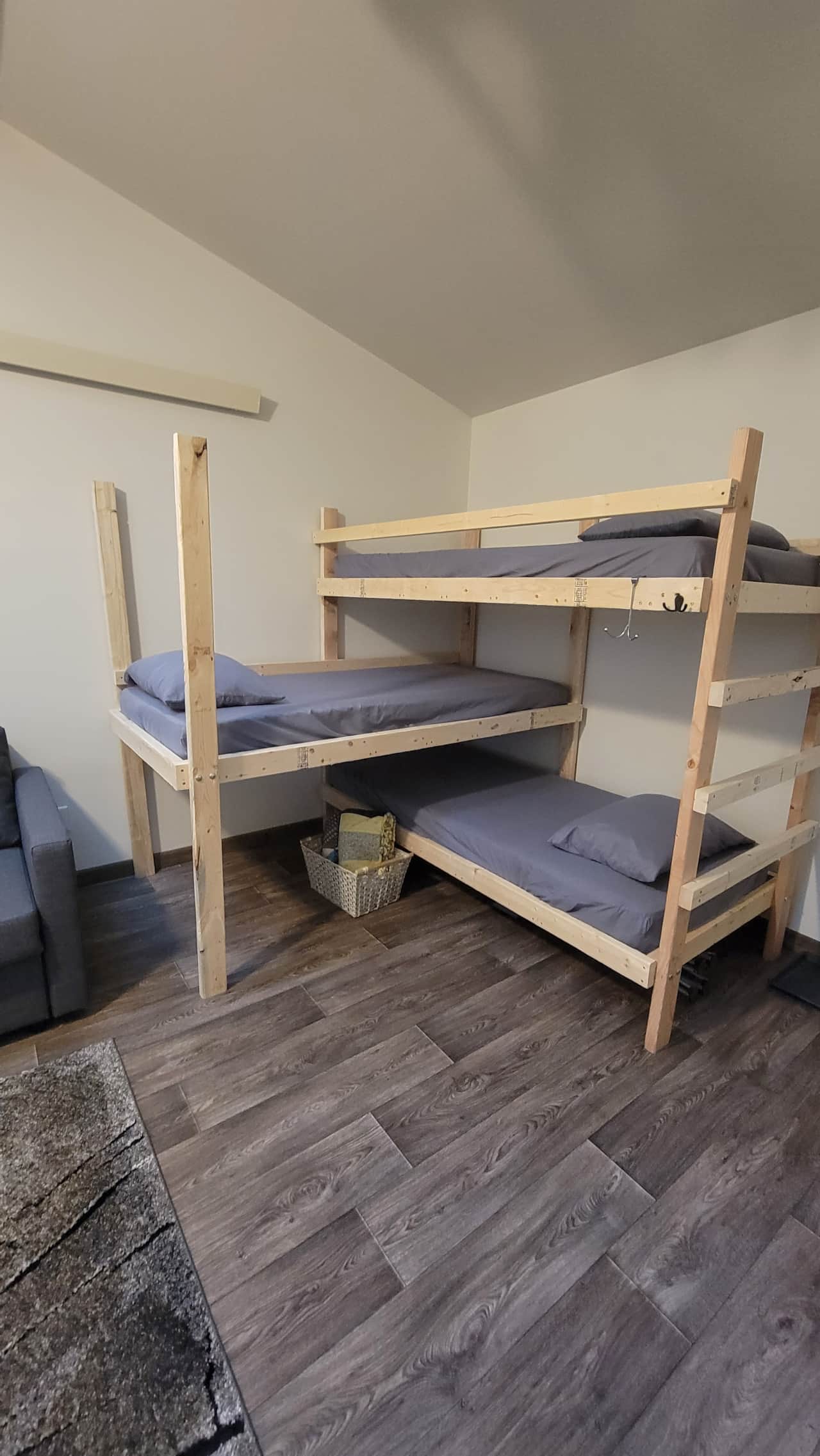 Bunk beds for 3. Twin XL mattesses.