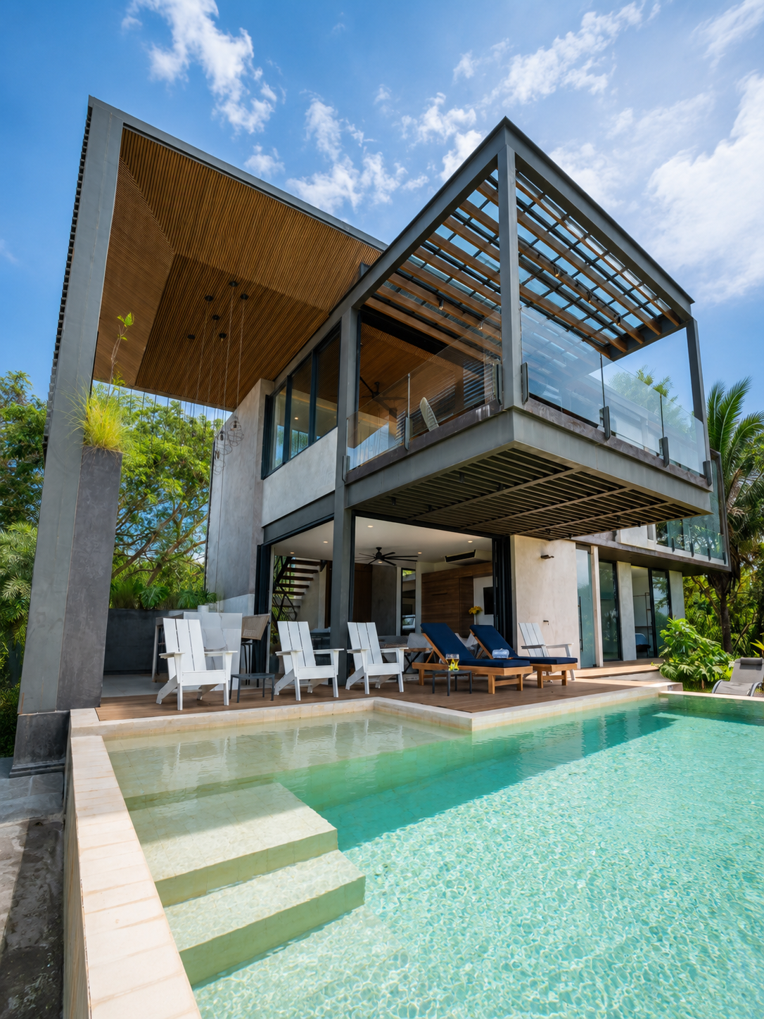 Exterior and pool