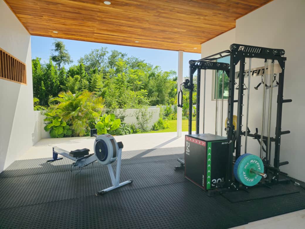 Luxury Siesta Key Rental Home Outdoor Gym 