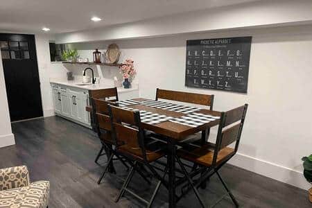 Lower Level Wet bar & Table Lower Level Wet bar & Table