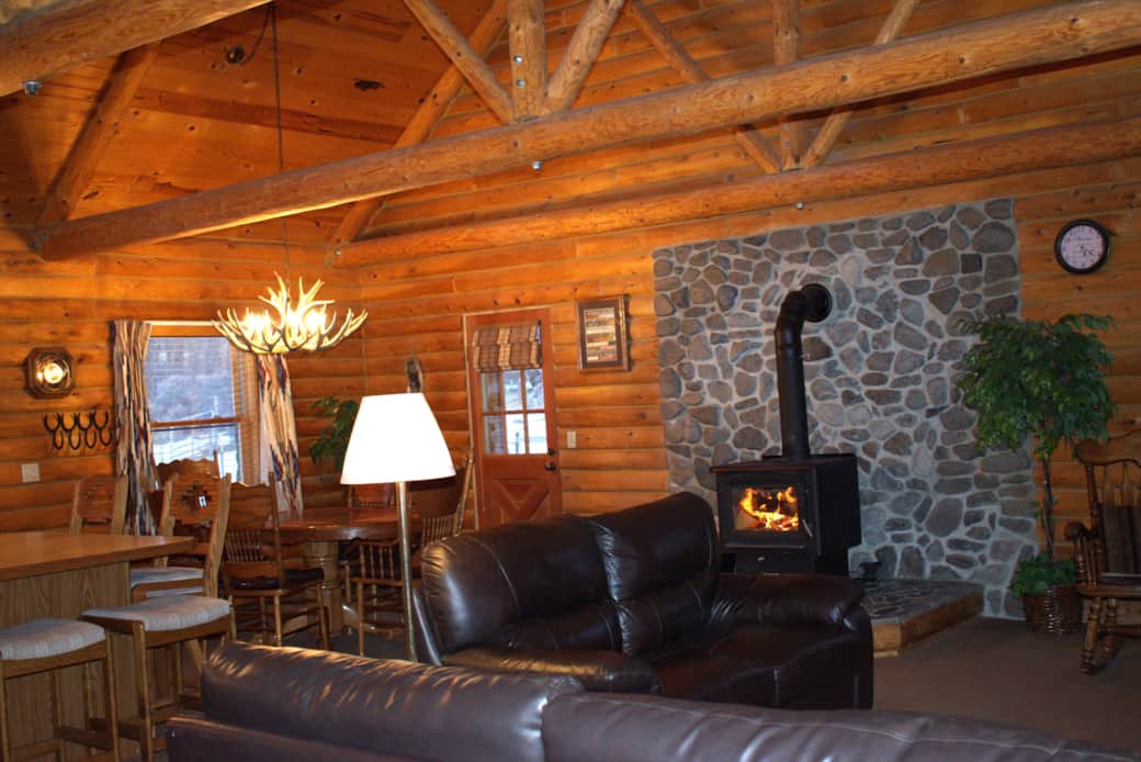 Fireplace in Kitchen