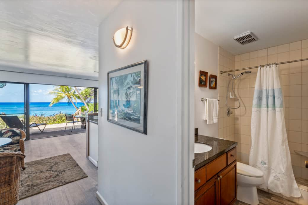 Living Room and Bathroom