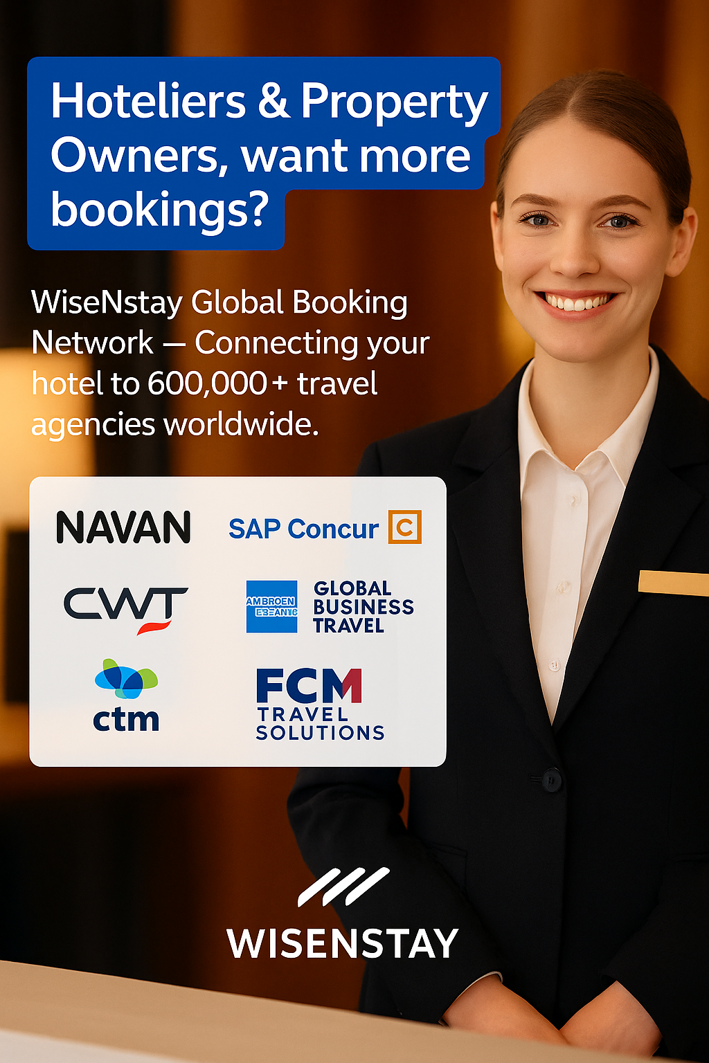 “WiseNstay Global Booking Network”
