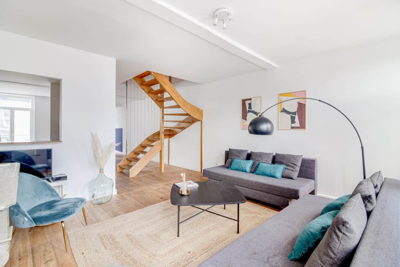 Living room with TV