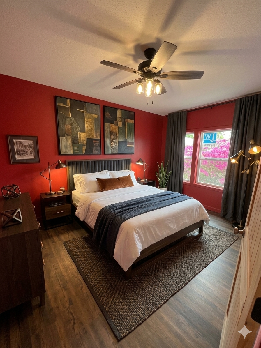 Red Bedroom Gemini