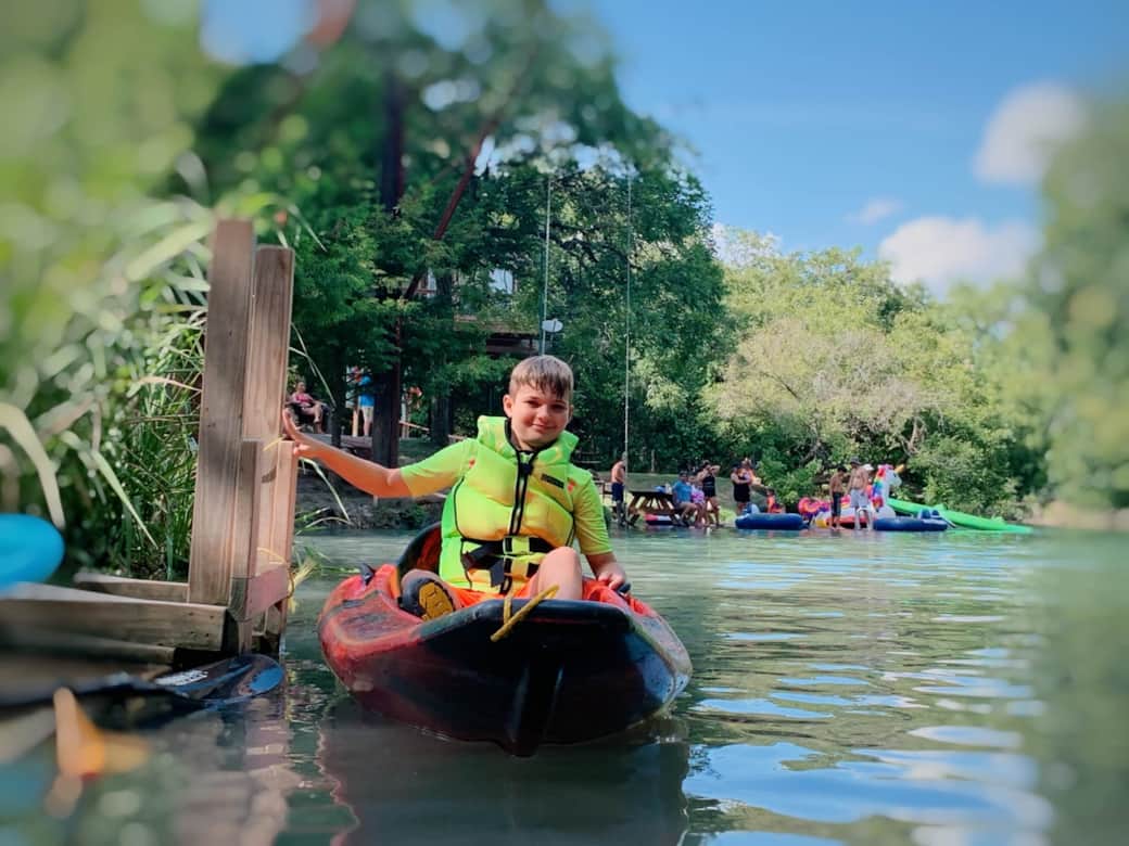 Kids love to kayak on the river! Kids love to kayak on the river!
