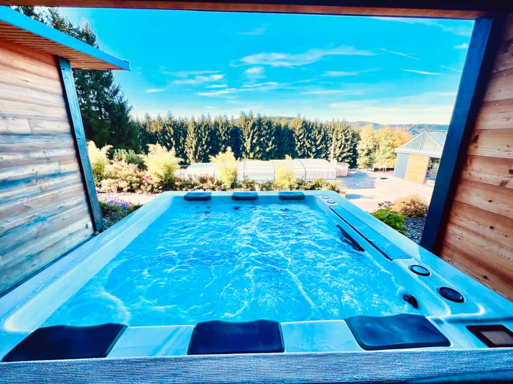 Vue du jacuzzi
