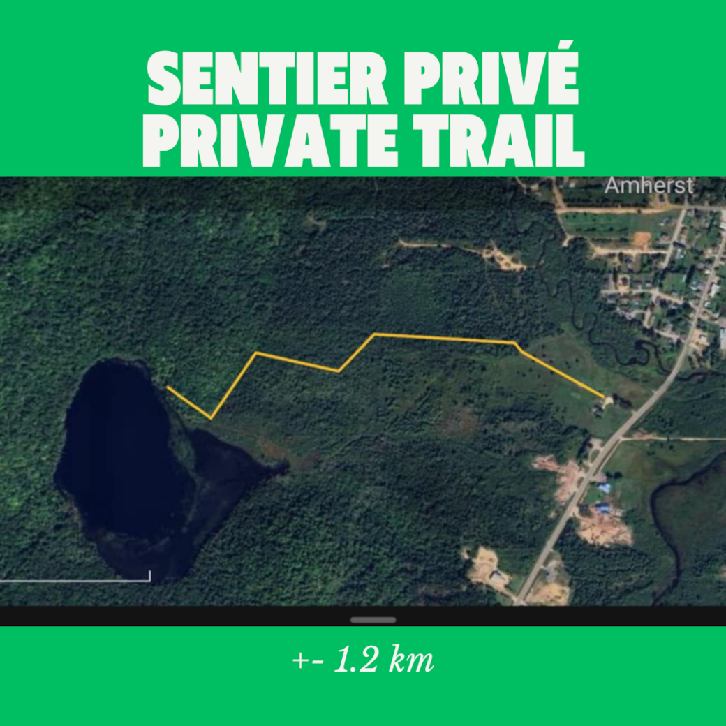 Sentier privé Private trail Sentier privé Private trail