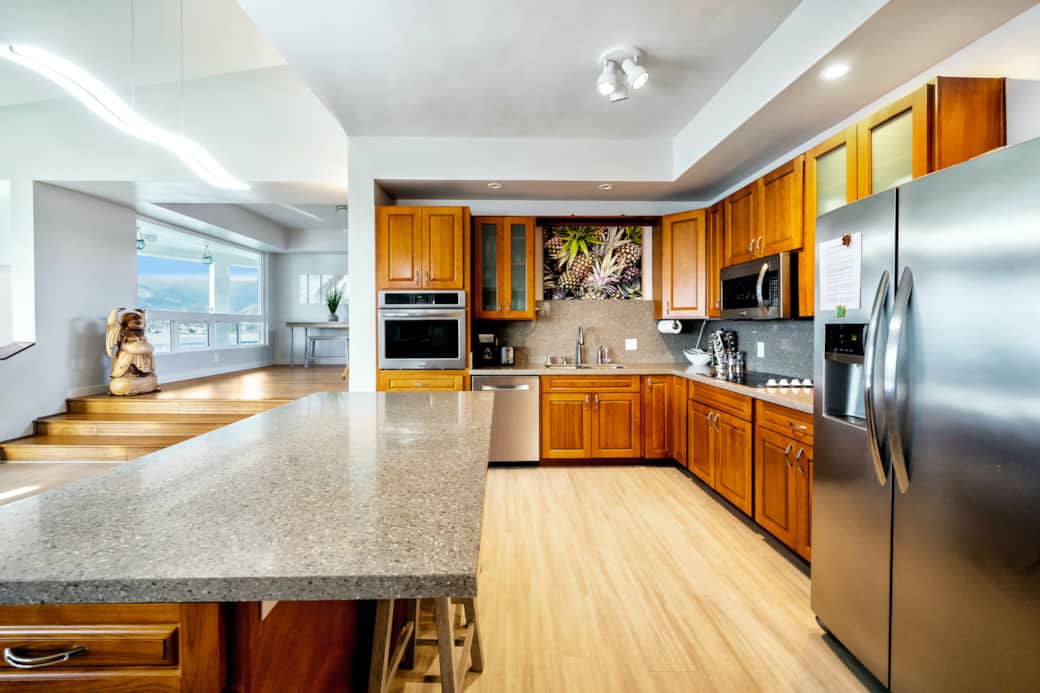 Kitchen and entryway