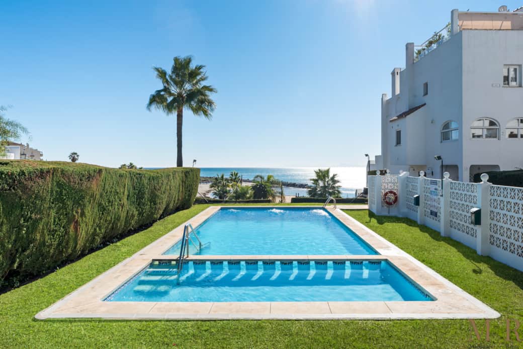 Large community swimming pool.