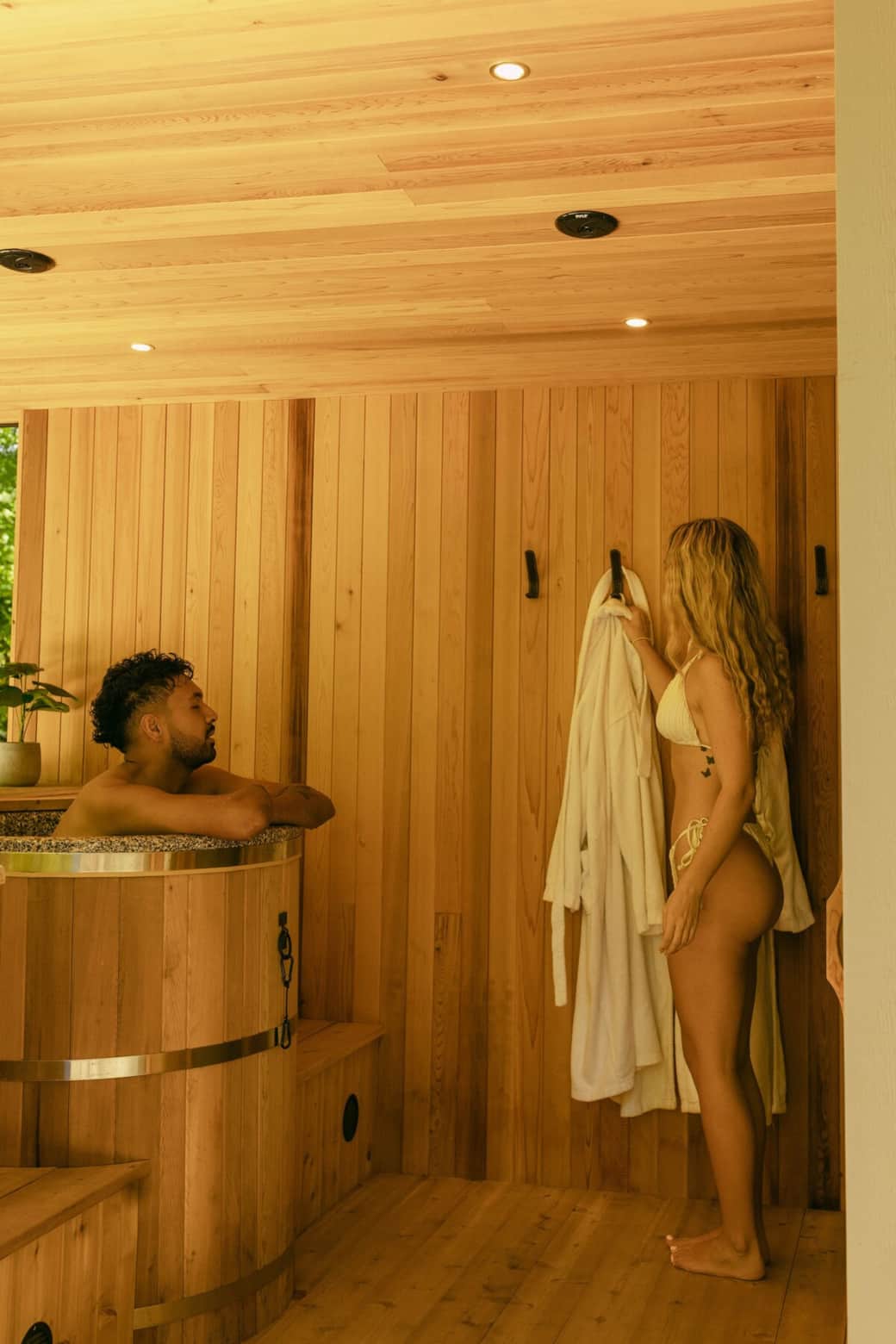 Sauna & Cold Plunge Bucket (Book for an additional fee) Sauna & Cold Plunge Bucket (Book for an additional fee)
