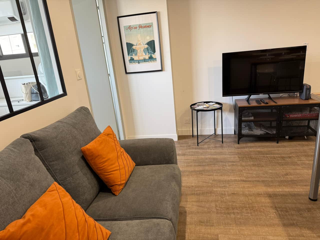 living room, sofa, television