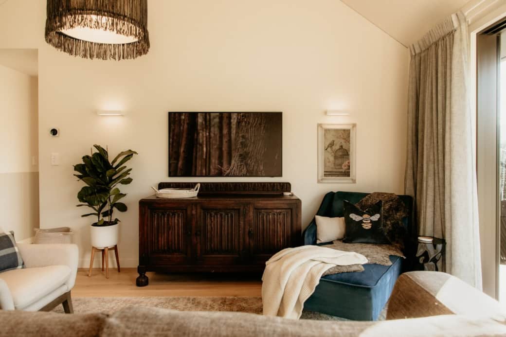 Cuddle up on the chaise with a book. 