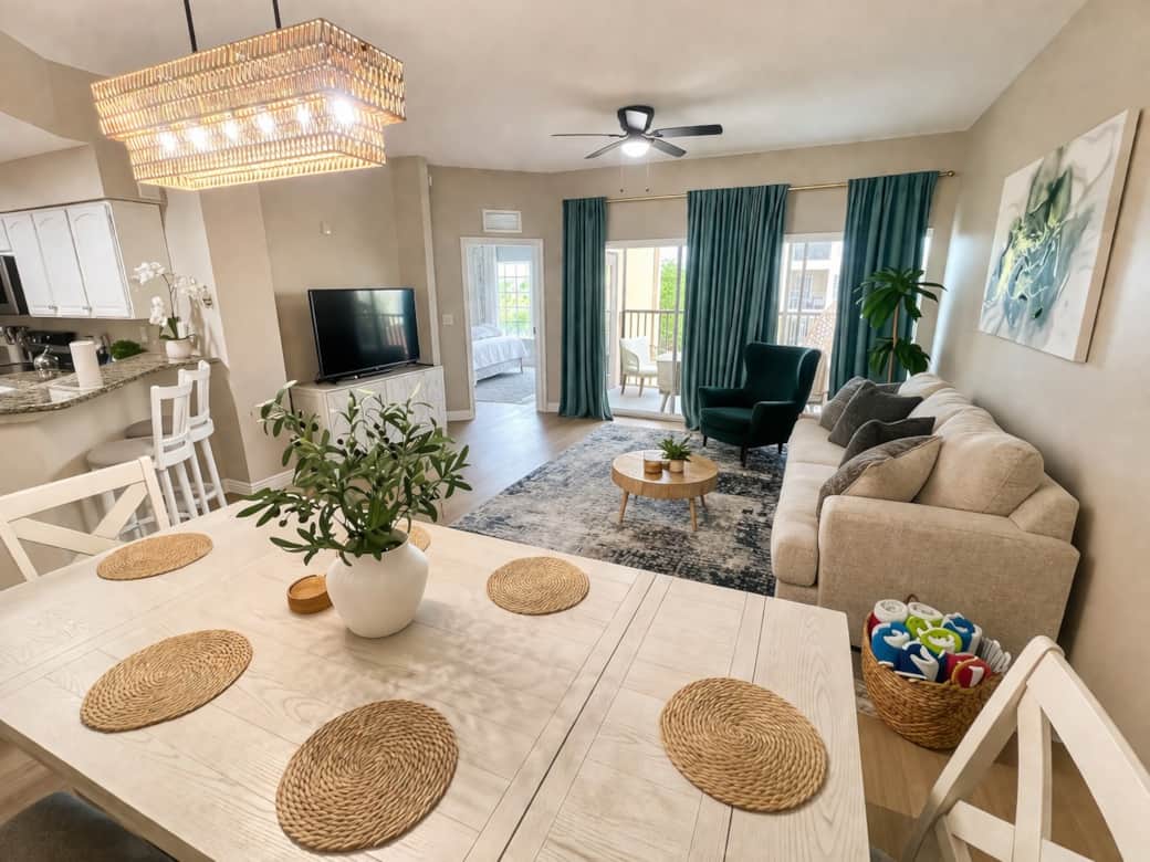 Living Room and Dining Room