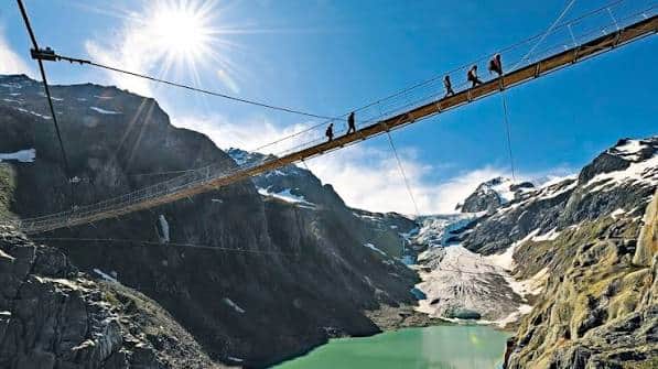 Trift suspension bridge near Gadmen