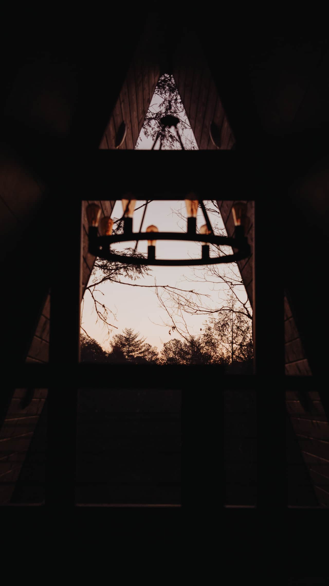 End the day with treetop sunset views from the loft.