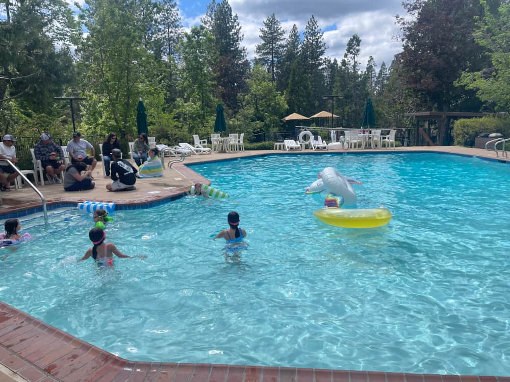 Heated Upper pool