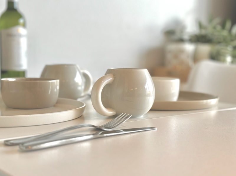 Met zorg uitgekozen servies